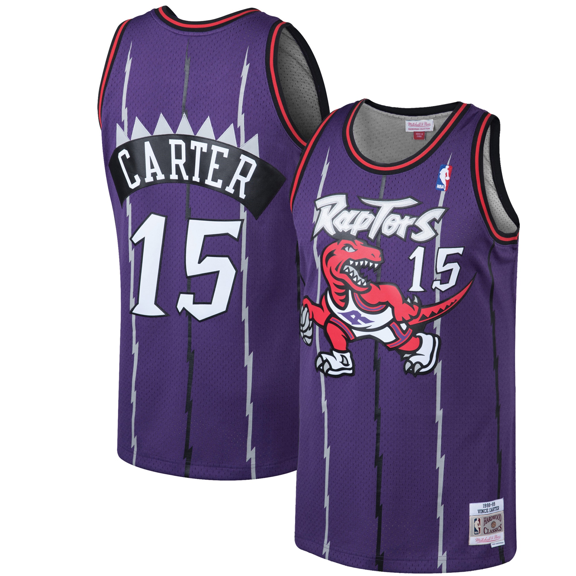 Vince Carter Toronto Raptors 1998/99 Hardwood Classics Swingman Jersey