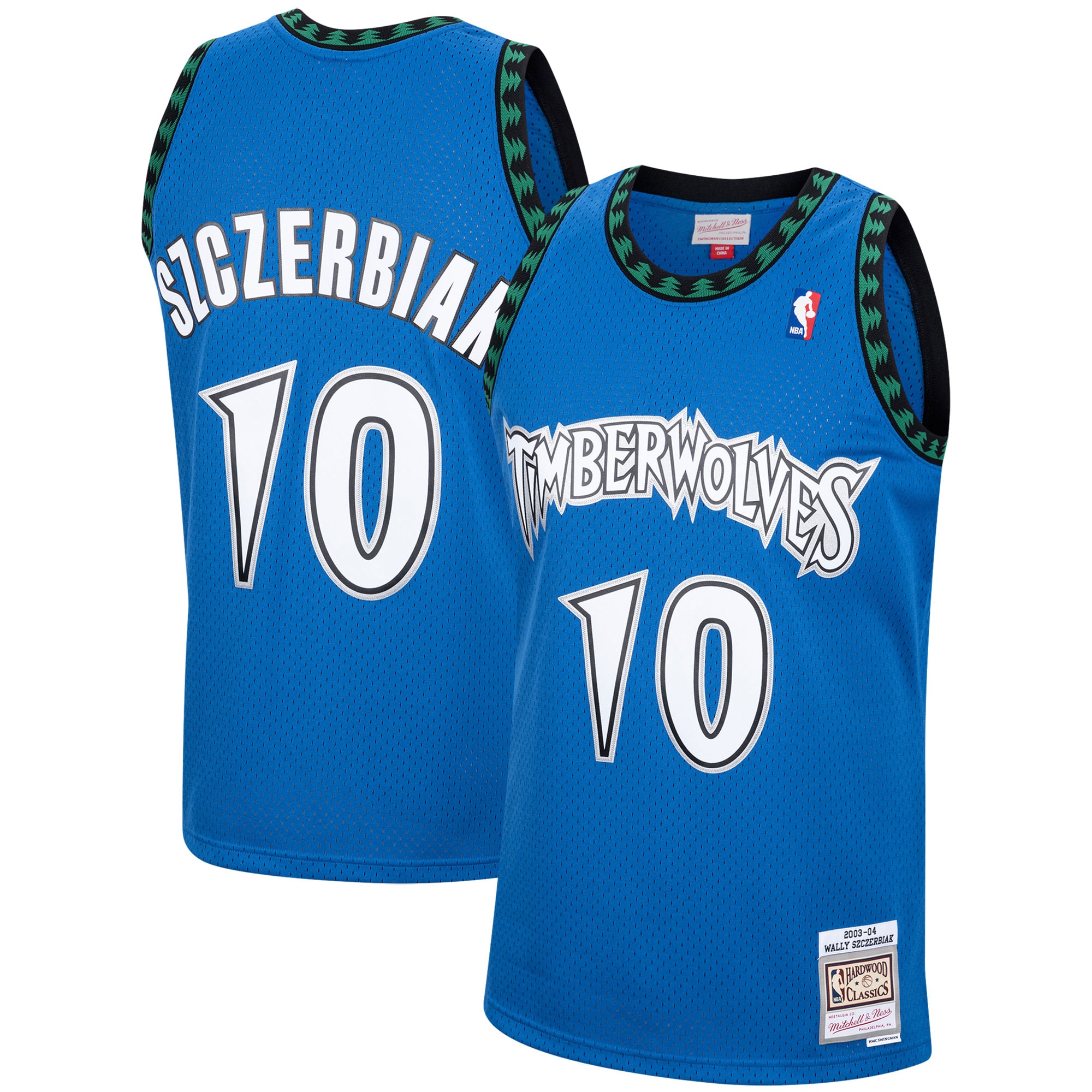 Wally Szczerbiak Minnesota Timberwolves 2003/04 Hardwood Classics Swingman Jersey - Blue
