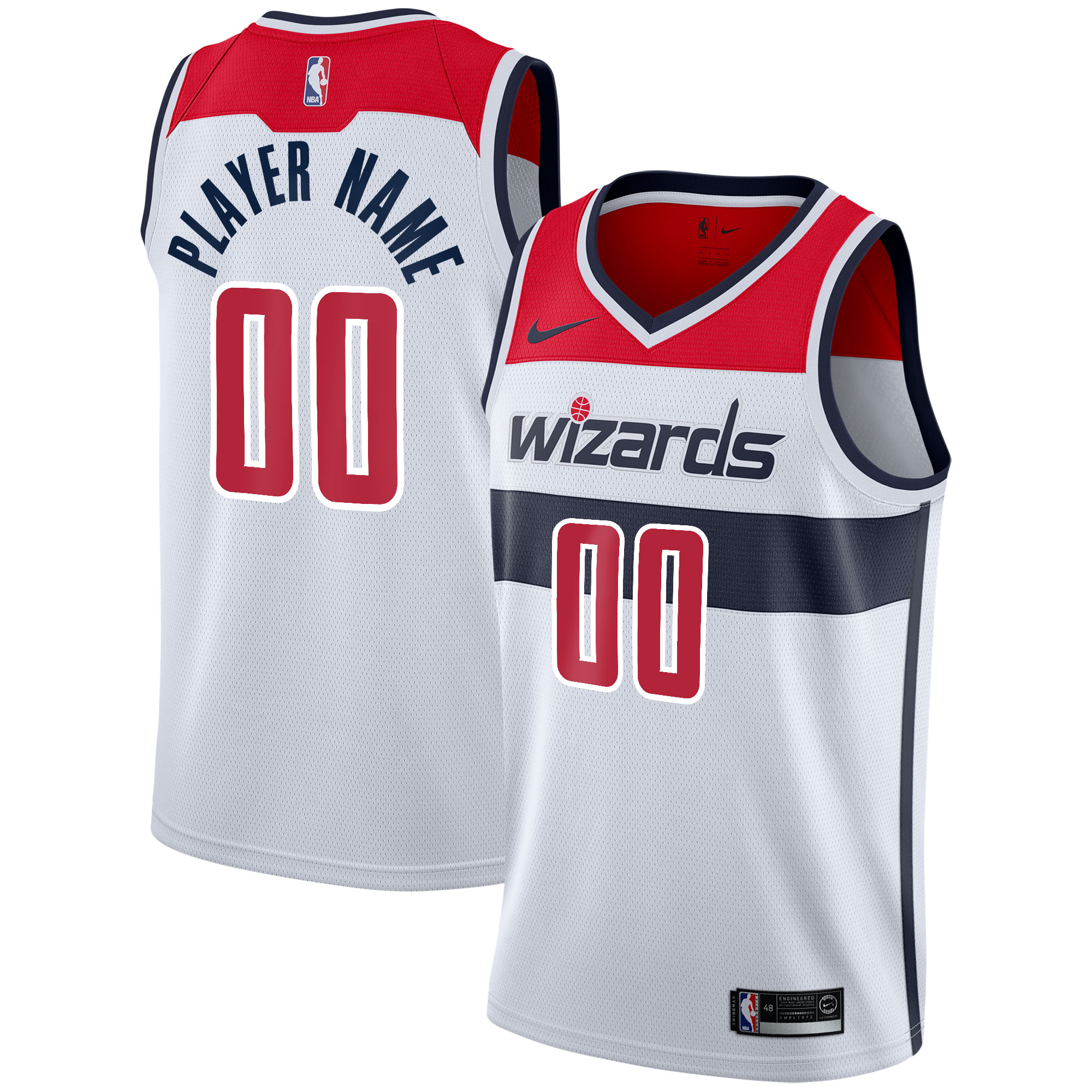 Washington Wizards 2020/21 Swingman Custom Jersey - Association Edition