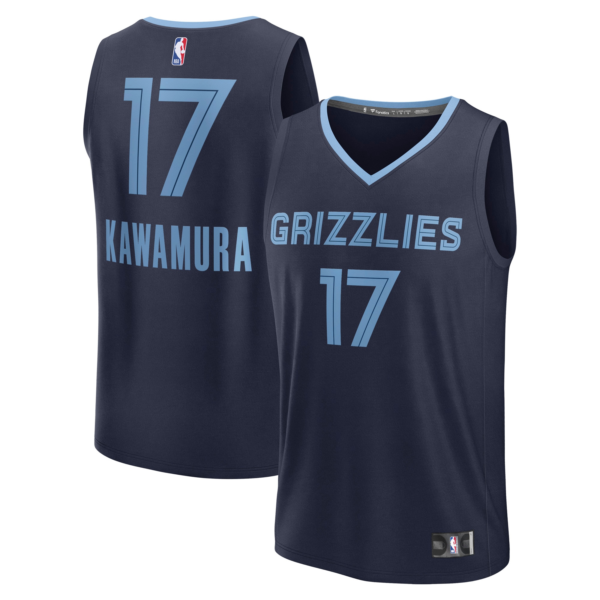 Yuki Kawamura Memphis Grizzlies Fanatics Fast Break Player Jersey - Icon Edition - Navy