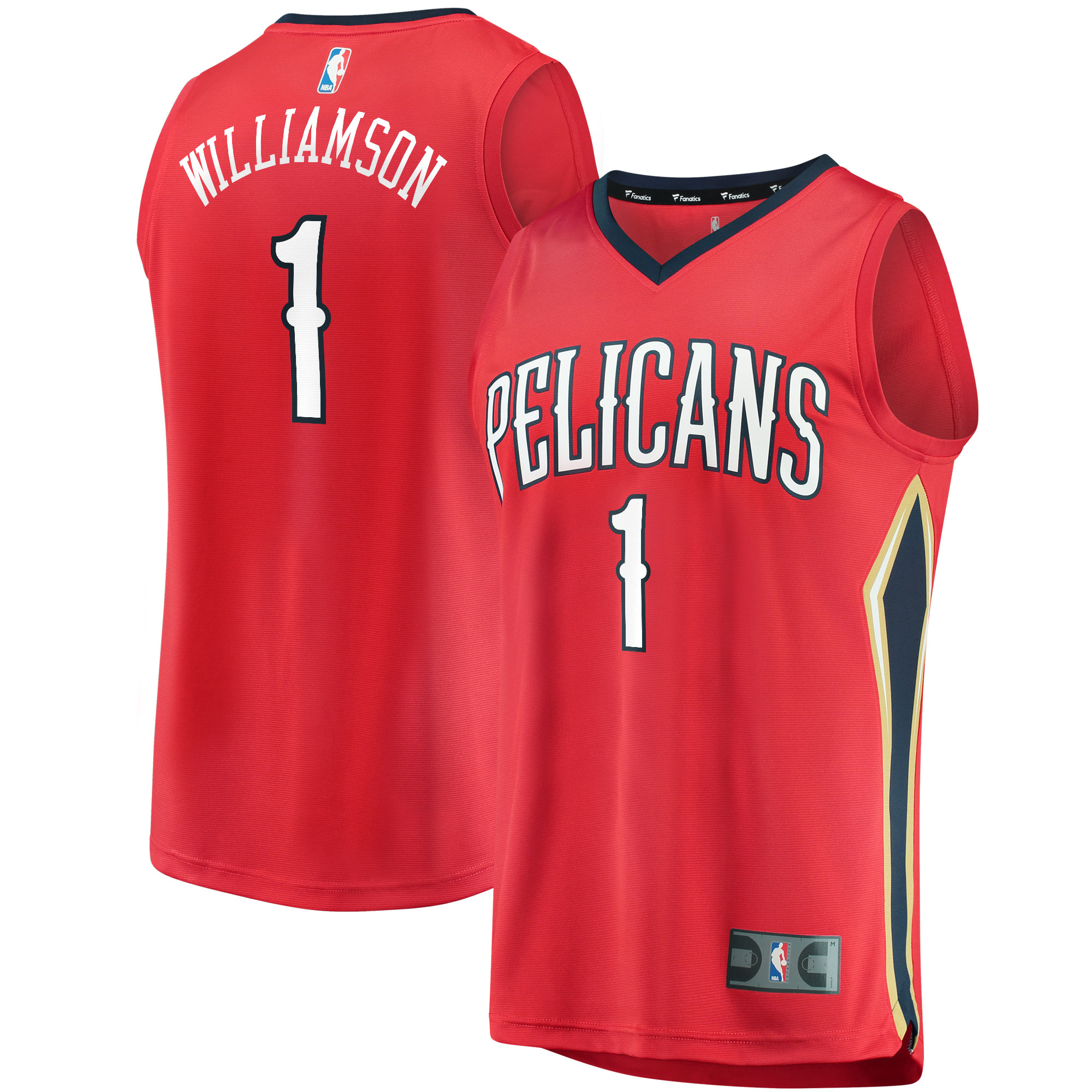 Zion Williamson New Orleans Pelicans Fanatics Fast Break Jersey Red - Statement Edition