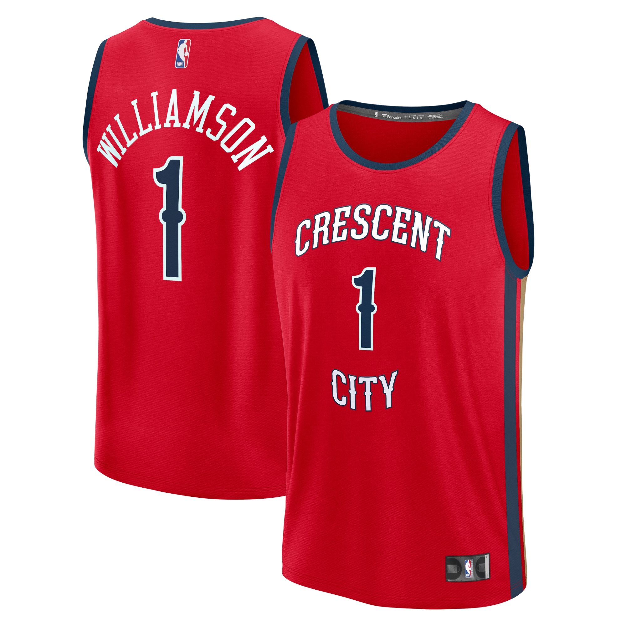 Zion Williamson New Orleans Pelicans Fanatics Fast Break Player Jersey - Statement Edition - Red