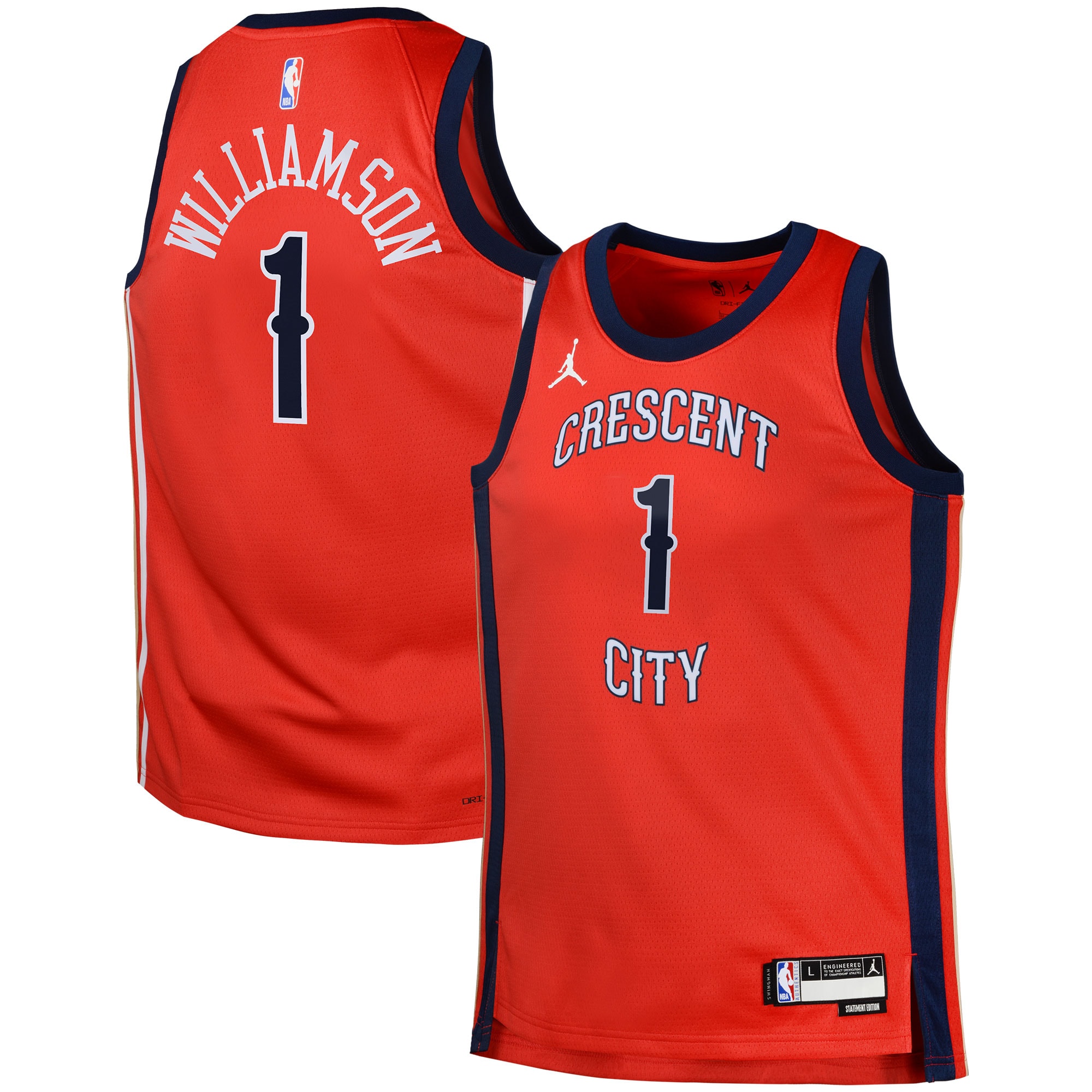 Zion Williamson New Orleans Pelicans Jordan Brand Swingman Jersey Statement - Red