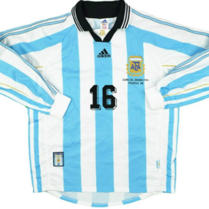 Argentina 1998 Home Long Sleeve Jersey