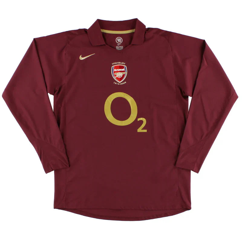 Arsenal 2005/06 Home Long Sleeve Jersey