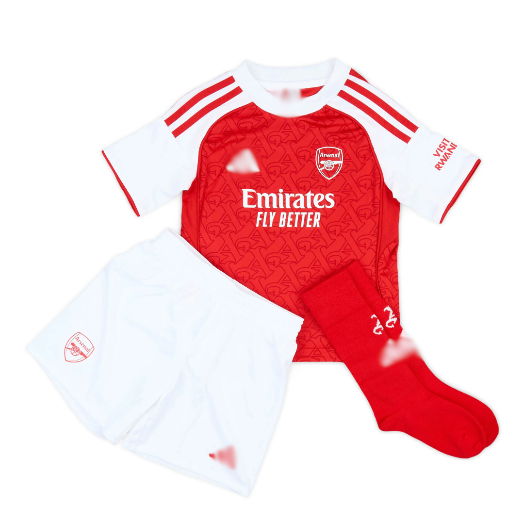 Arsenal 2025/26 Home Kids Kit