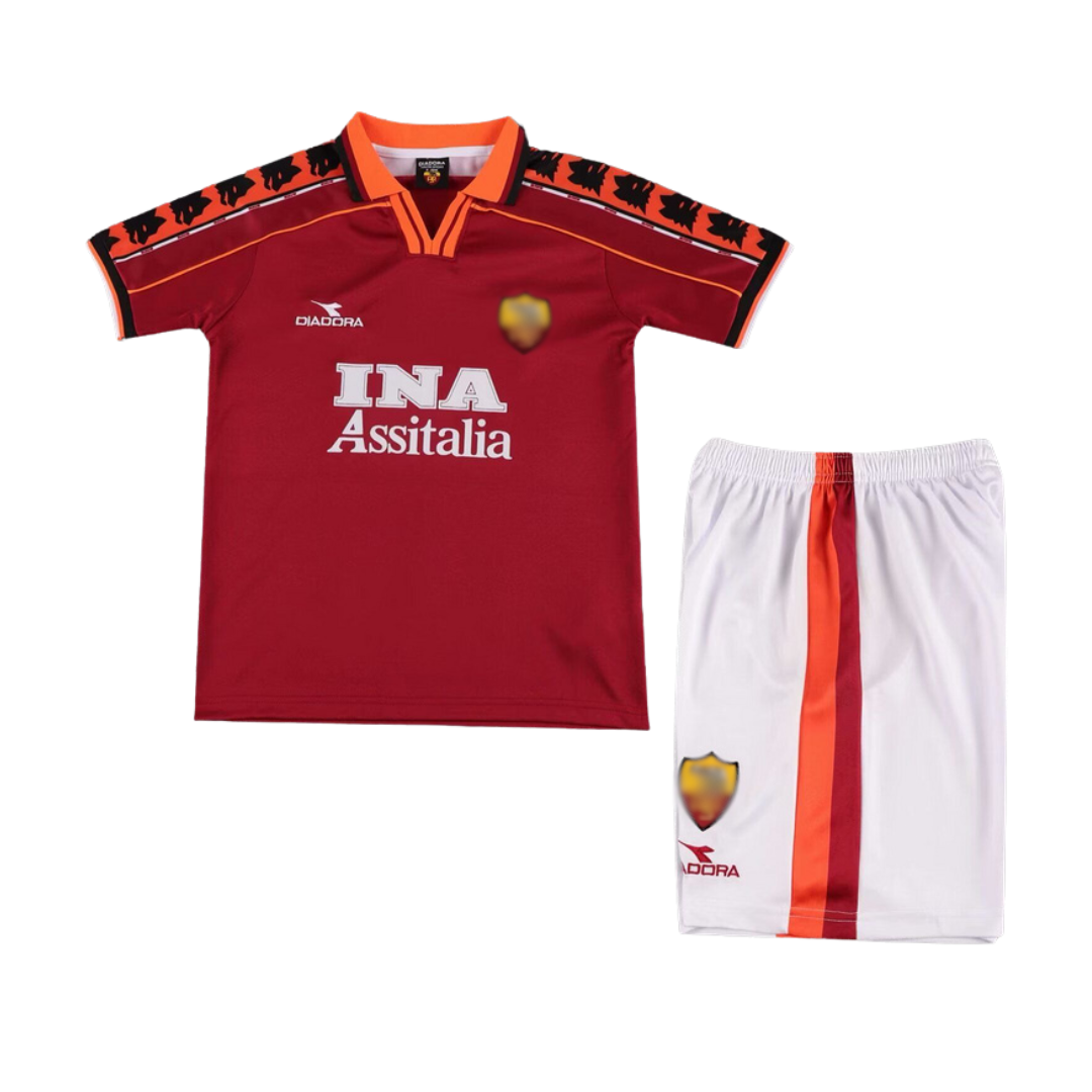 AS Roma 1998/99 Home Kids Kit
