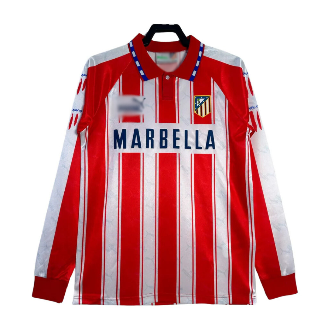 Atletico Madrid 1994/95 Home Long Sleeve Jersey