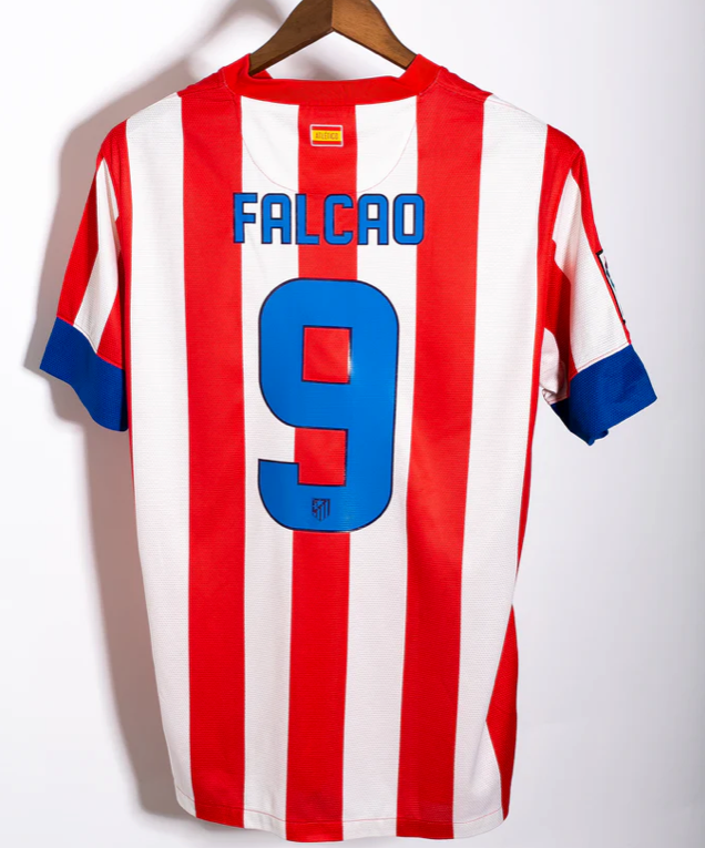 Atletico Madrid 2012/13 Home Jersey + La Liga Patch, Sponsorless