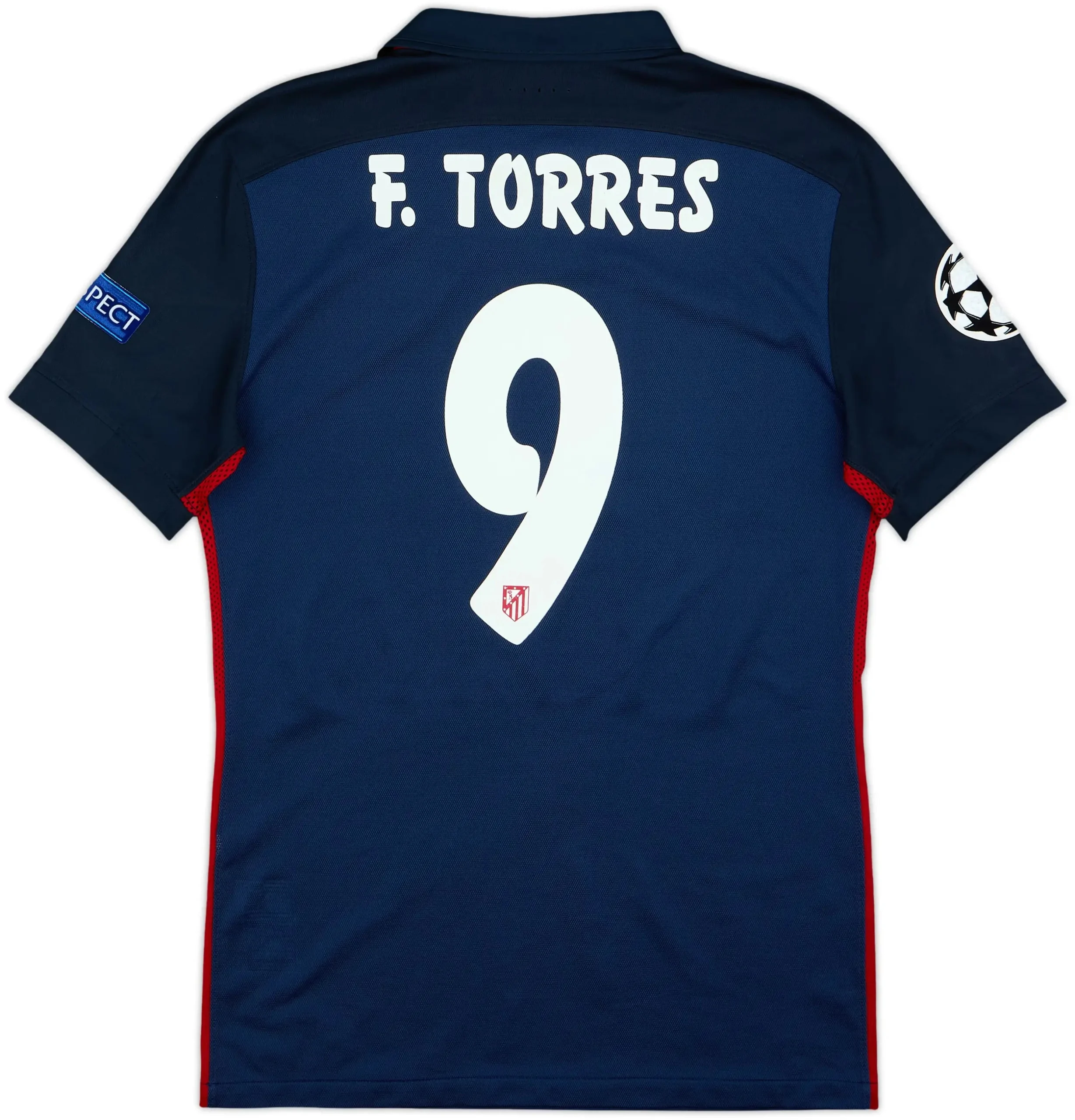 Atletico Madrid 2015/16 Away Jersey + Champions League Badge