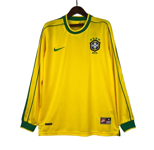 Brazil 1998 Home Long Sleeve Jersey