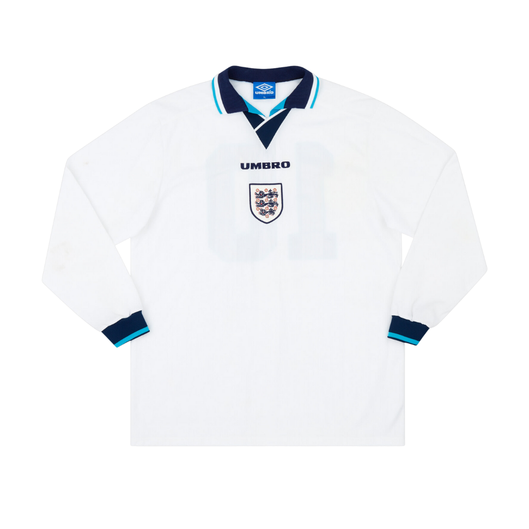 England 1996/97 Home Long Sleeve Jersey