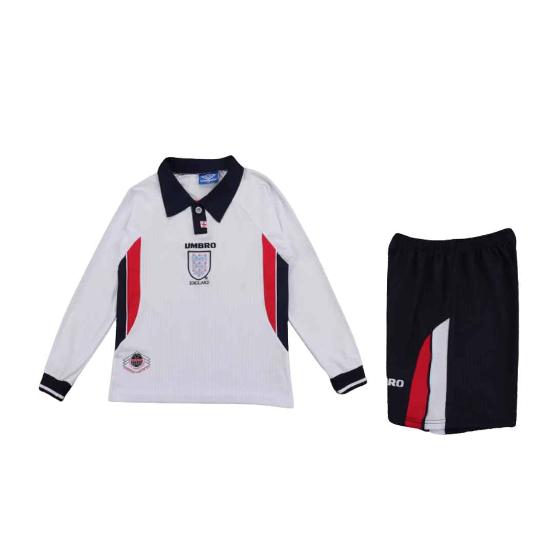 England 1998 Home Long Sleeve Kids Kit