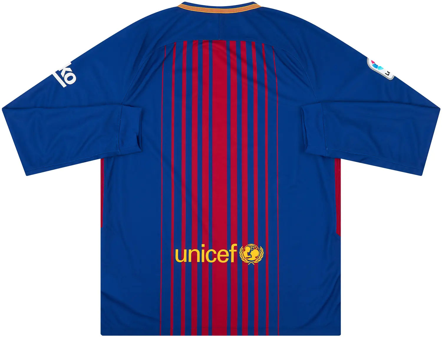 FC Barcelona 2017/18 Home Long Sleeve Jersey w/ La Liga badge