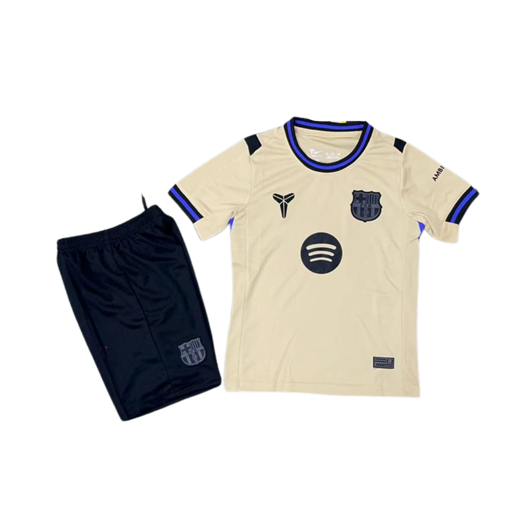 FC Barcelona 2025/26 Away x Kobe Kids Kit