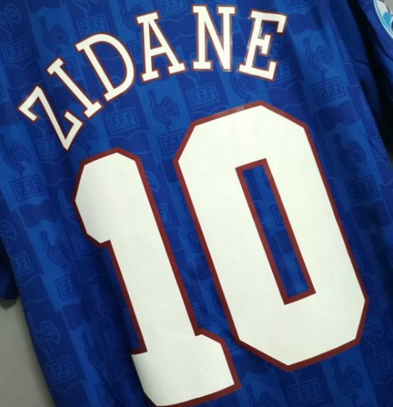 France 1996 Home Jersey EURO '96 badge