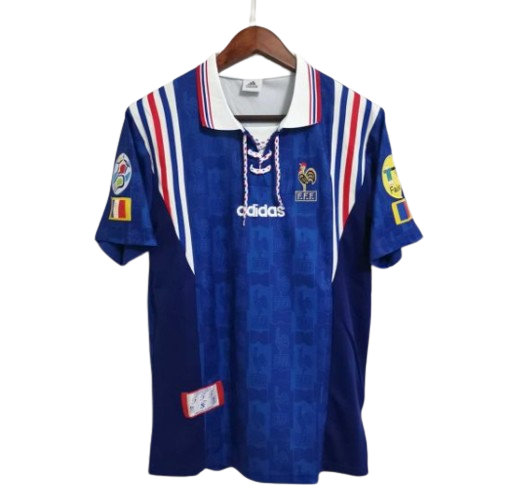 France 1996 Home Jersey EURO '96 badge