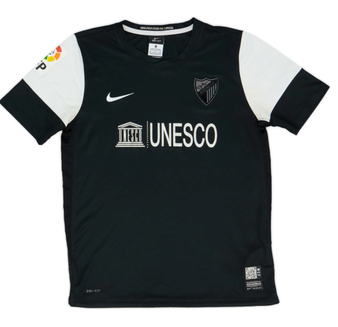 Malaga CF 2012/13 Away Jersey w/ La Liga badge