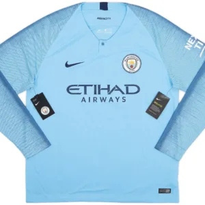 Manchester City 2018/19 Home Long Sleeve Jersey