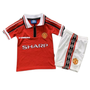 Manchester United 1998/99 Home Kids Kit