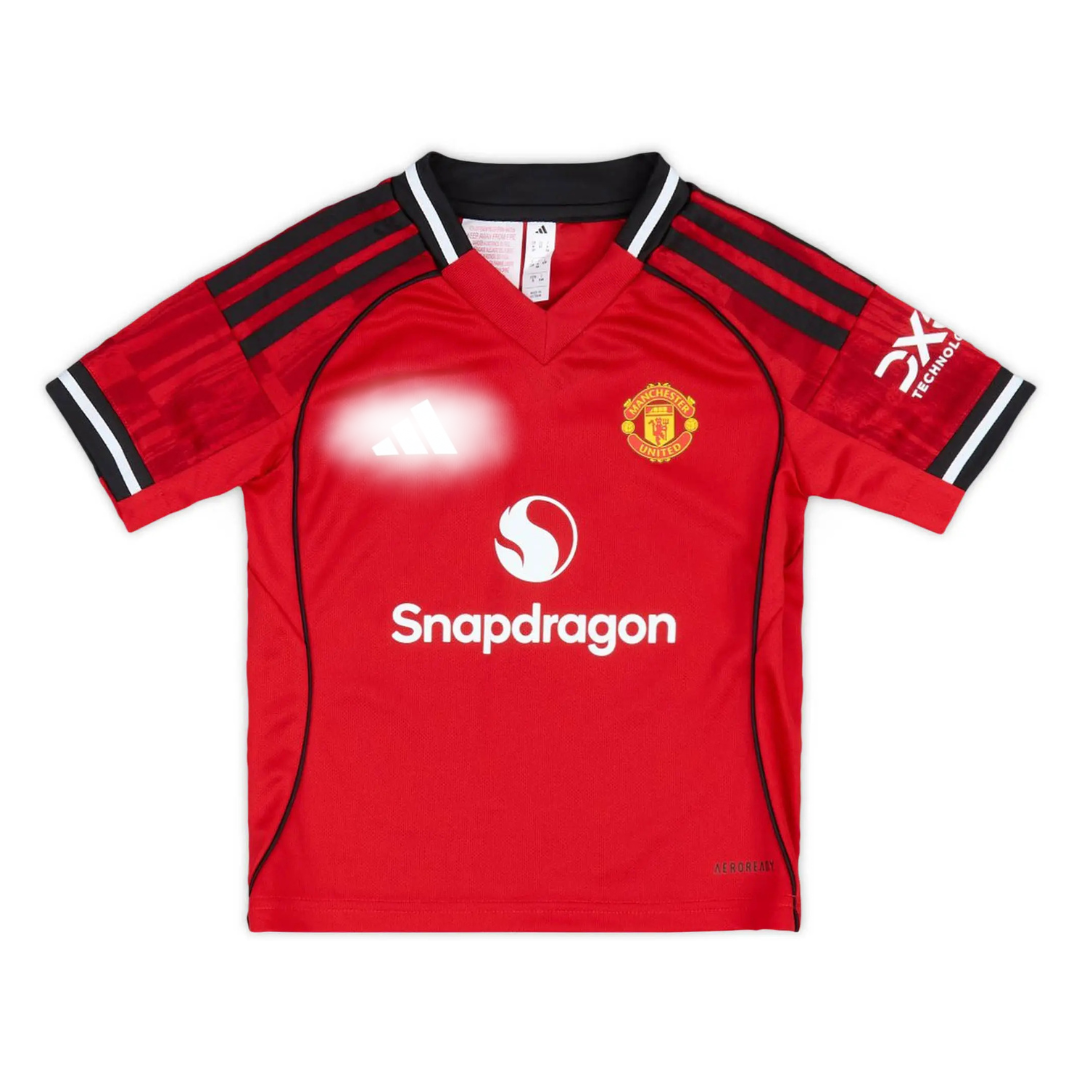 Manchester United 2025/26 Home Kids Kit