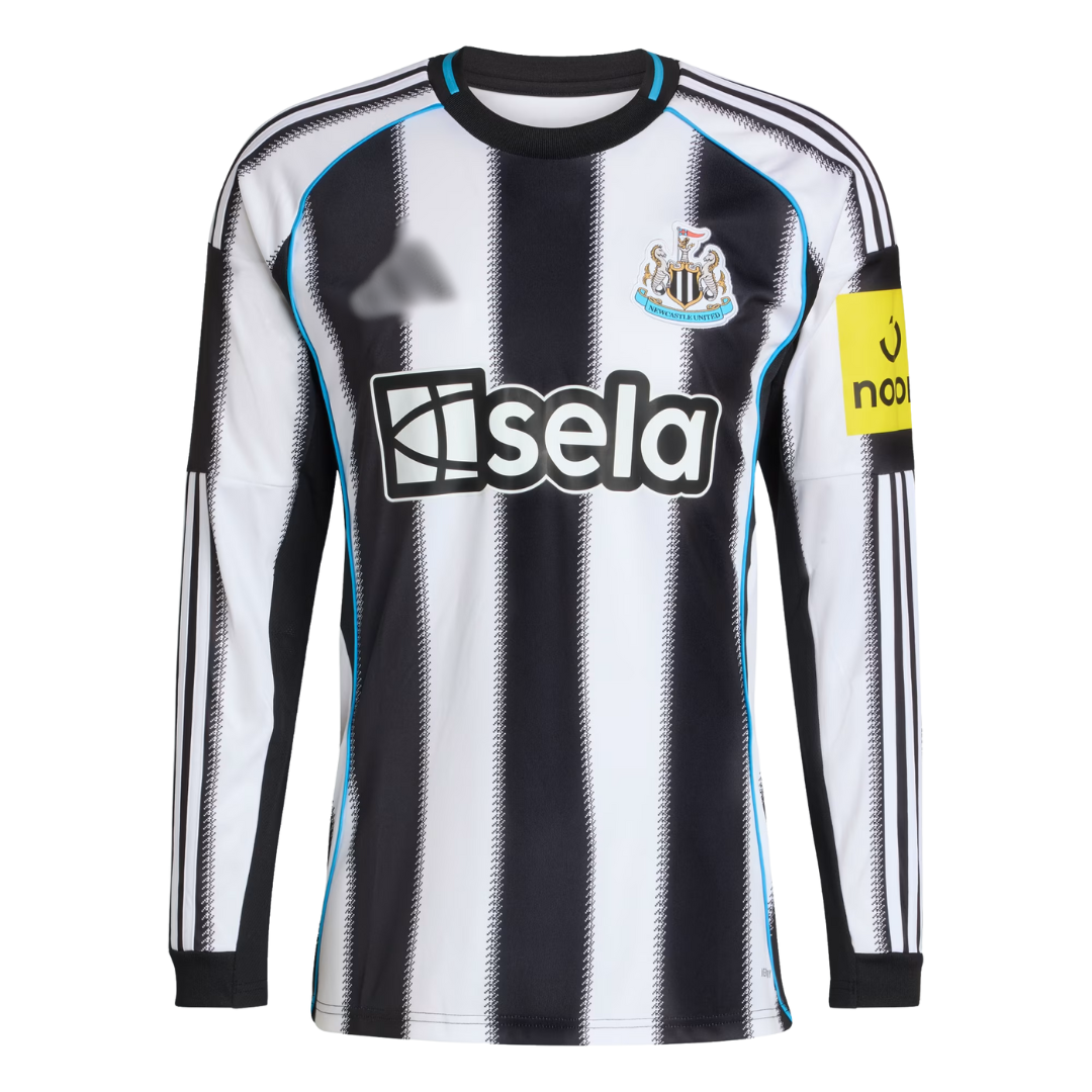 Newcastle United 2025/26 Home Long Sleeve Jersey
