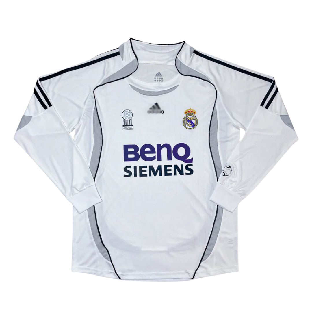 Real Madrid 2006/07 Home Long Sleeve Jersey
