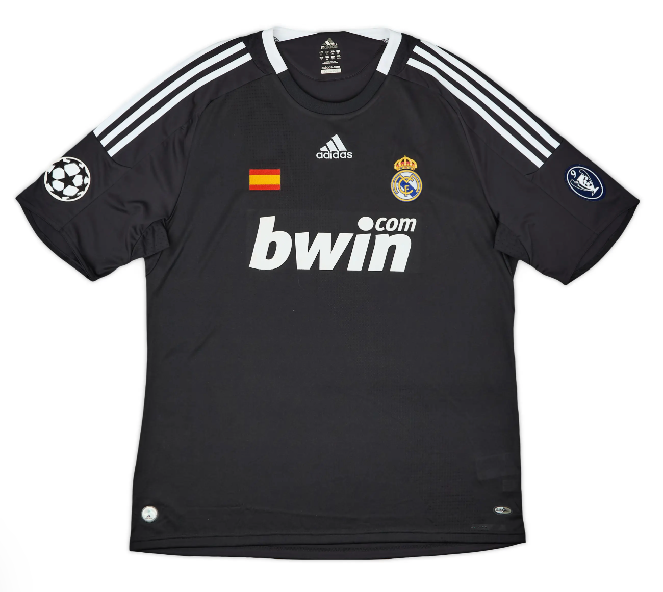 Real Madrid 2008/09 Third Jersey + Champions League Badge