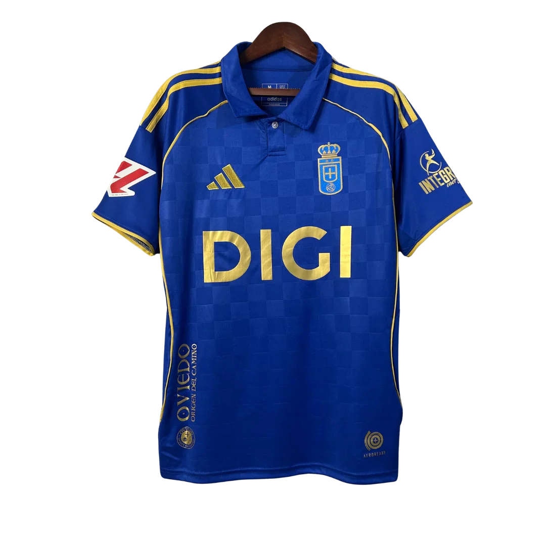 Real Oviedo 2025/26 Home Jersey w/ La Liga badge