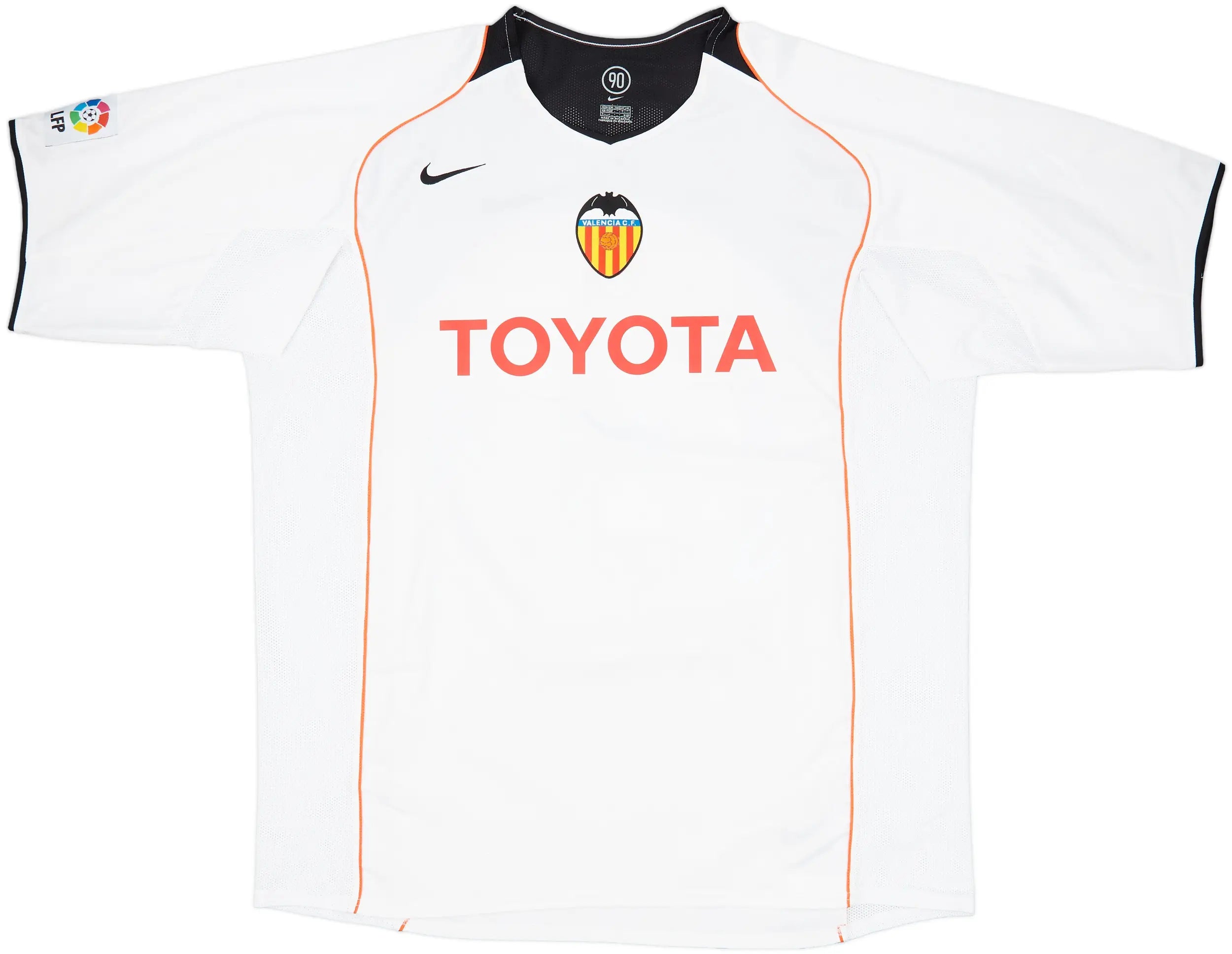Valencia CF 2004/05 Home Jersey w/ La Liga badge