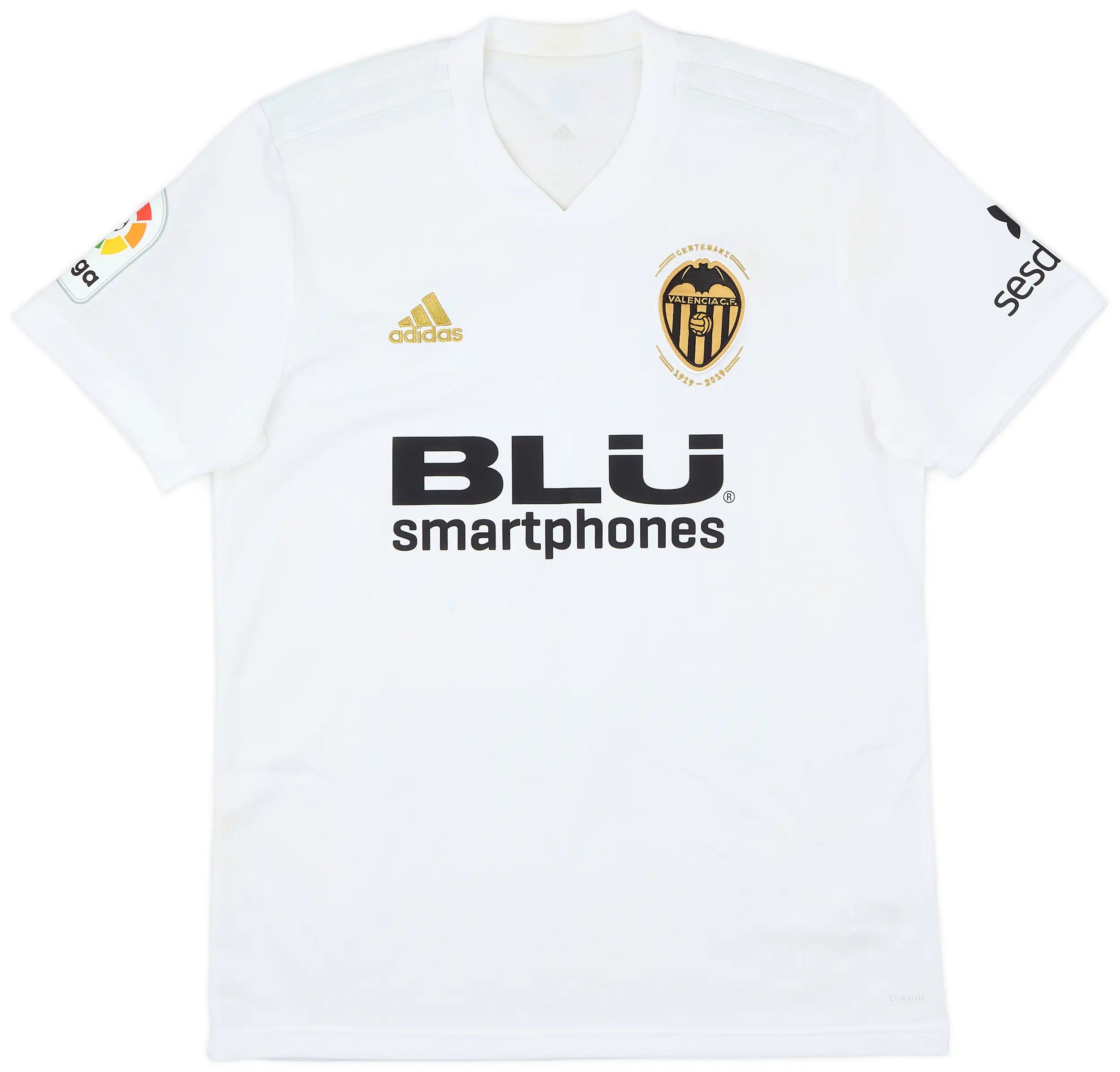 Valencia CF 2018/19 Home Jersey w/ La Liga badge